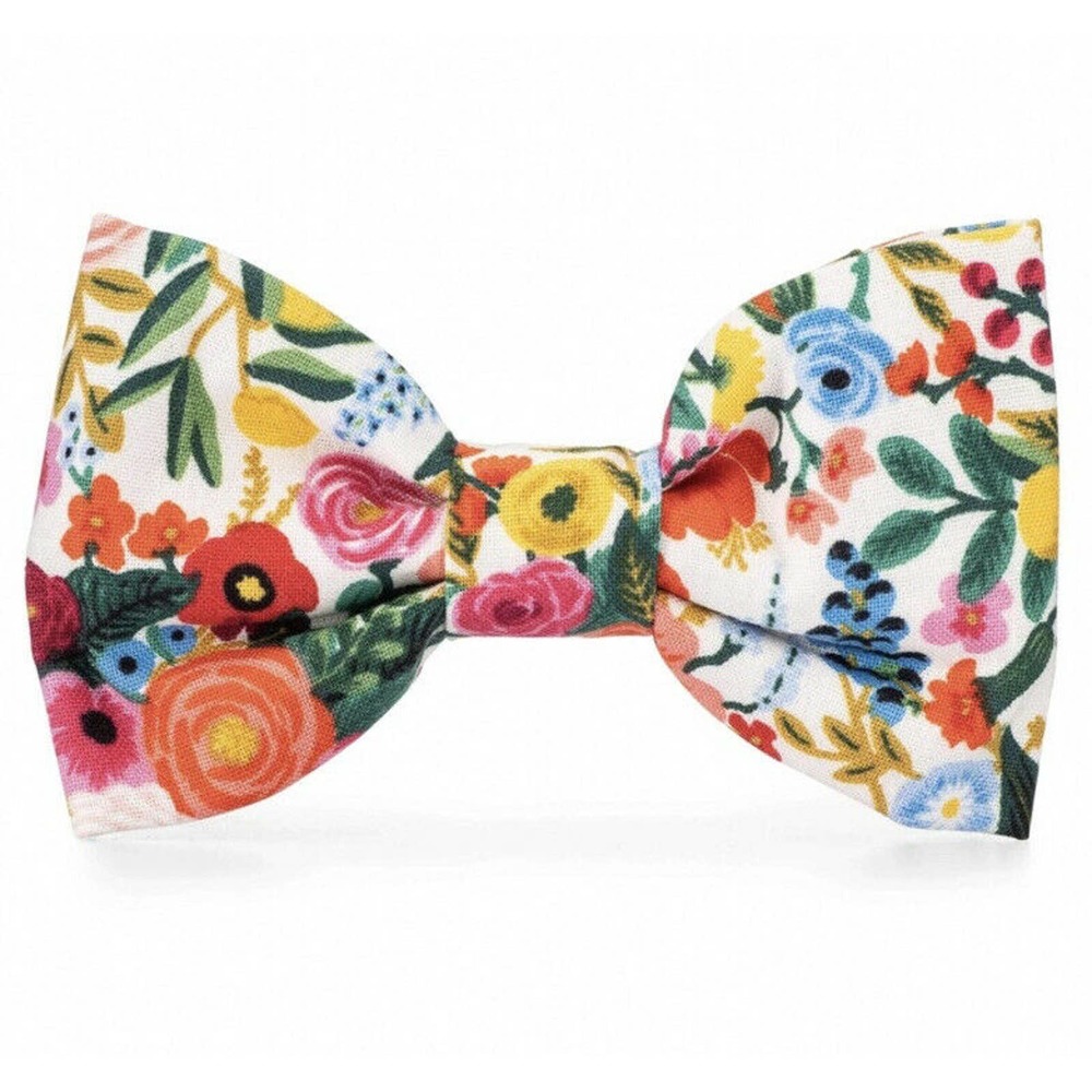 Foggy Dog X Rifle Paper Co Dog Bow Floral Large